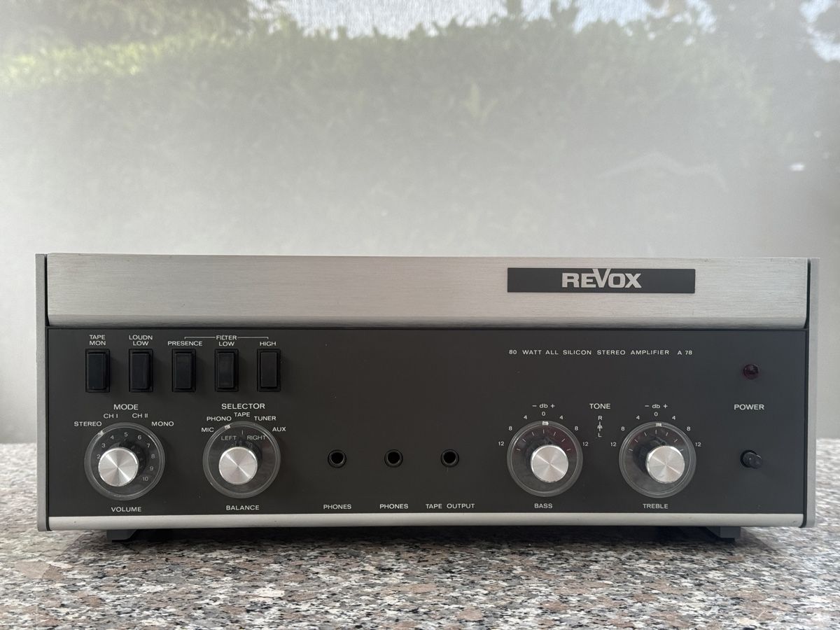 Revox Amplificatori: Amplificateur Revox A 78 défectueux – Difettoso da Cudrefin venduto da HIFIFAN 1