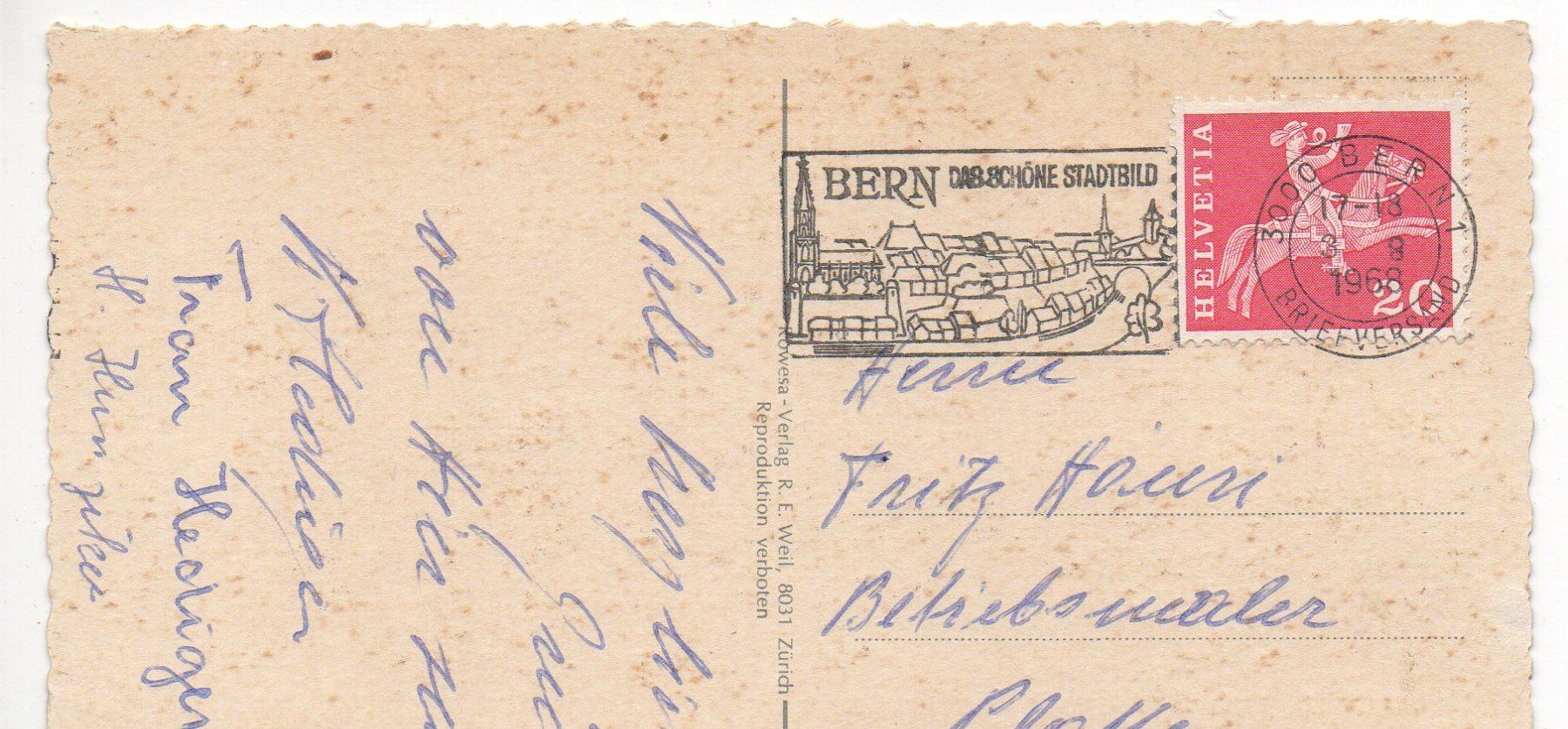 Ansichtskarten: BERN Souvenir - Bären – Gebraucht aus Jona von philajona 1
