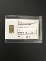 Goldbarren 1g Schweizer Regional Bank