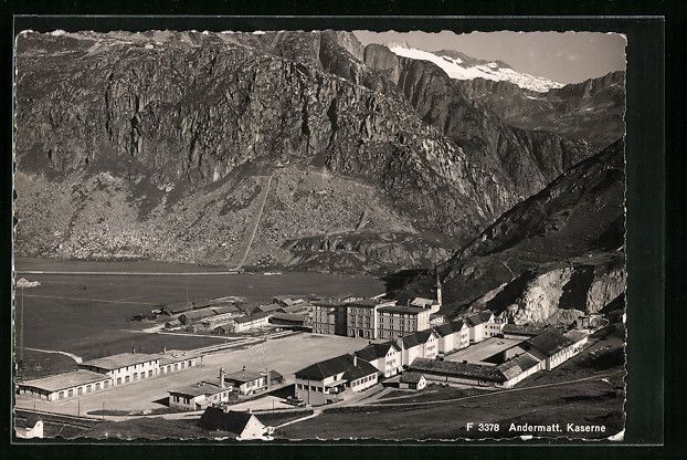 Cartoline postali: AK Andermatt, Kaserne, 1915 – Usato da Berlin venduto da bartko-reher
