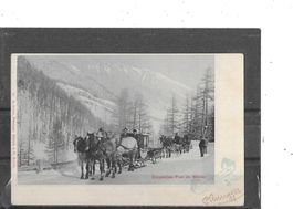 GR Eidgenössische Schlitten-Post im Winter 1901