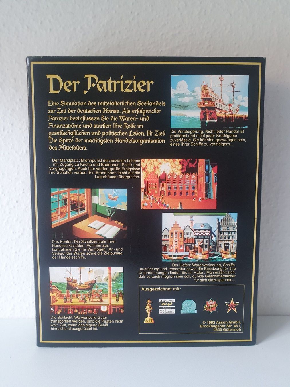 Spiele: PC Game Der Patrizier (1992) Big Box 3.5"Disketten – Gebraucht aus Greifensee von perfectioN88 2
