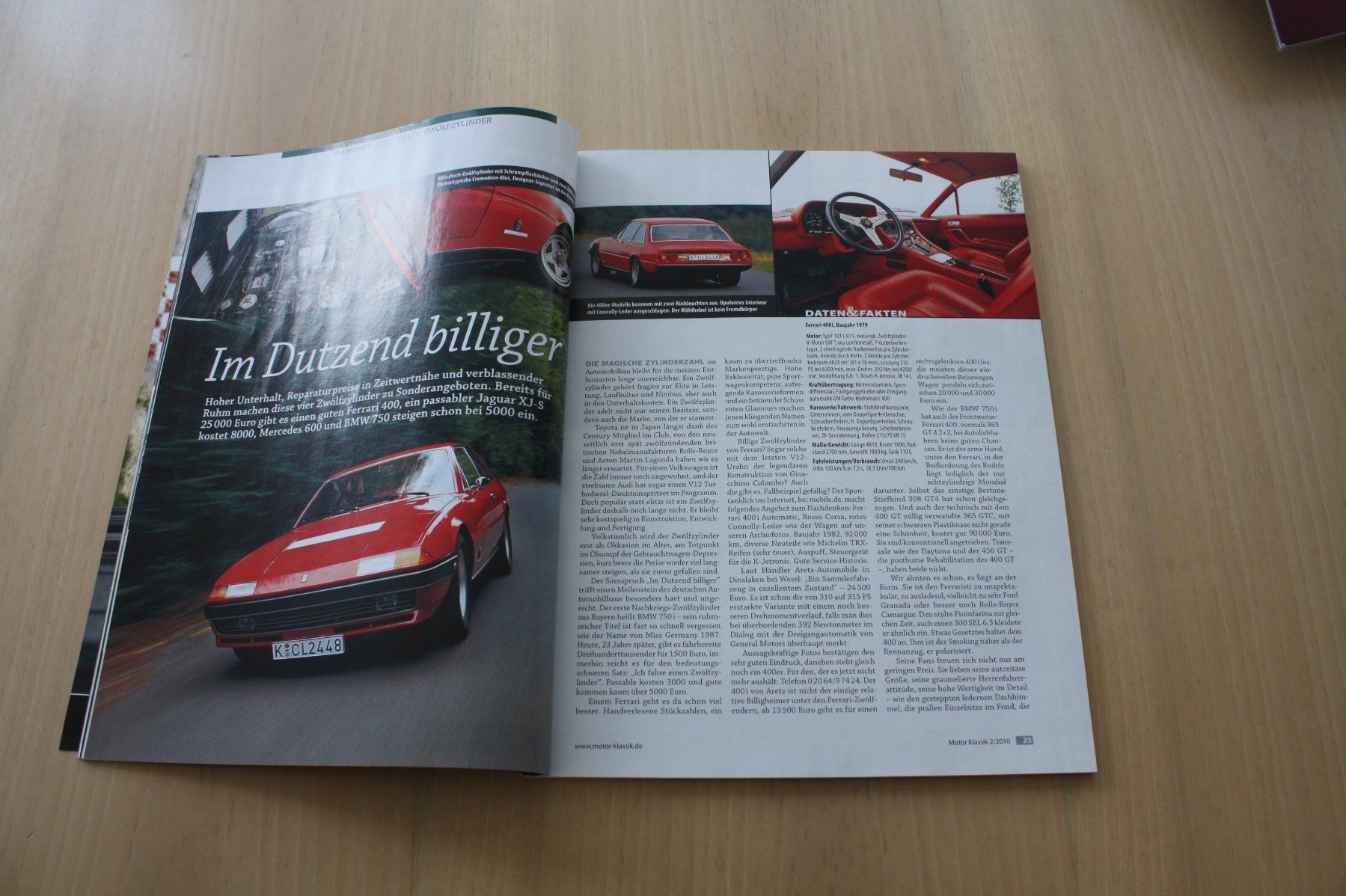 Riviste & Magazine: Motor Klassik 2/2010: Lamborghini Countach vs Ferrari 512TR – Usato da Wikon venduto da erwin400 7