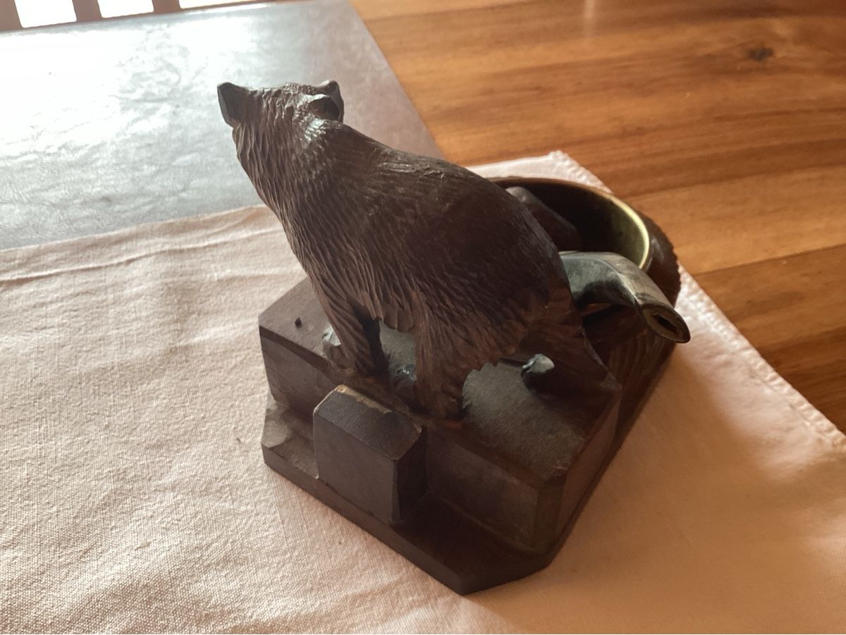 Tabakpfeifen & Zubehör: Ours sculpté + pipe objets de fumeur – Gebraucht aus Luc (Ayent) von Rebouille 1