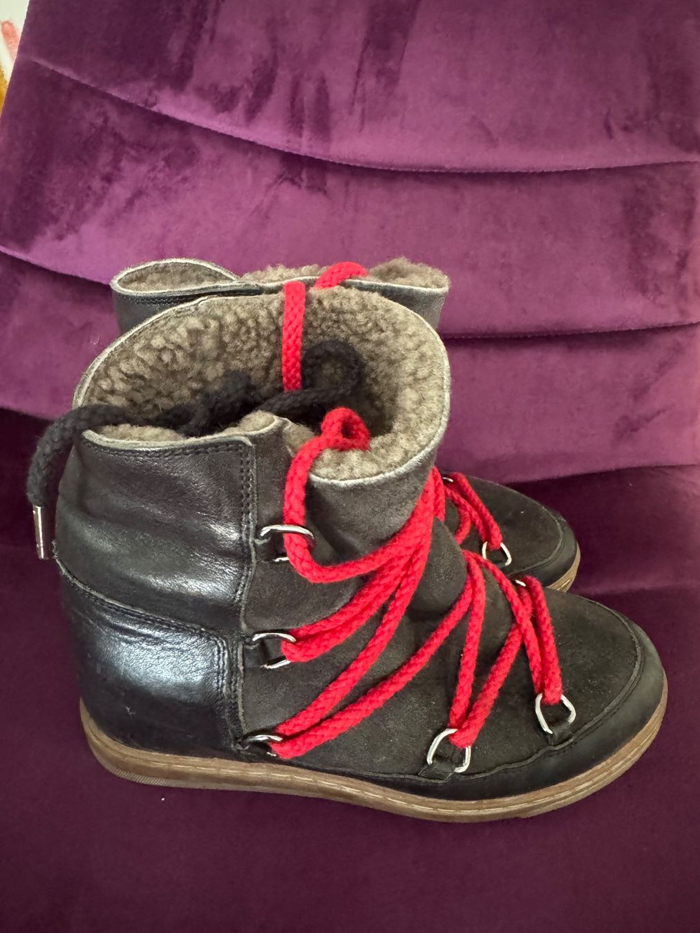 Isabel Marant Scarpe da donna: Isabel Marant shearling booties – Usato da Zürich venduto da MagicStuff007 4