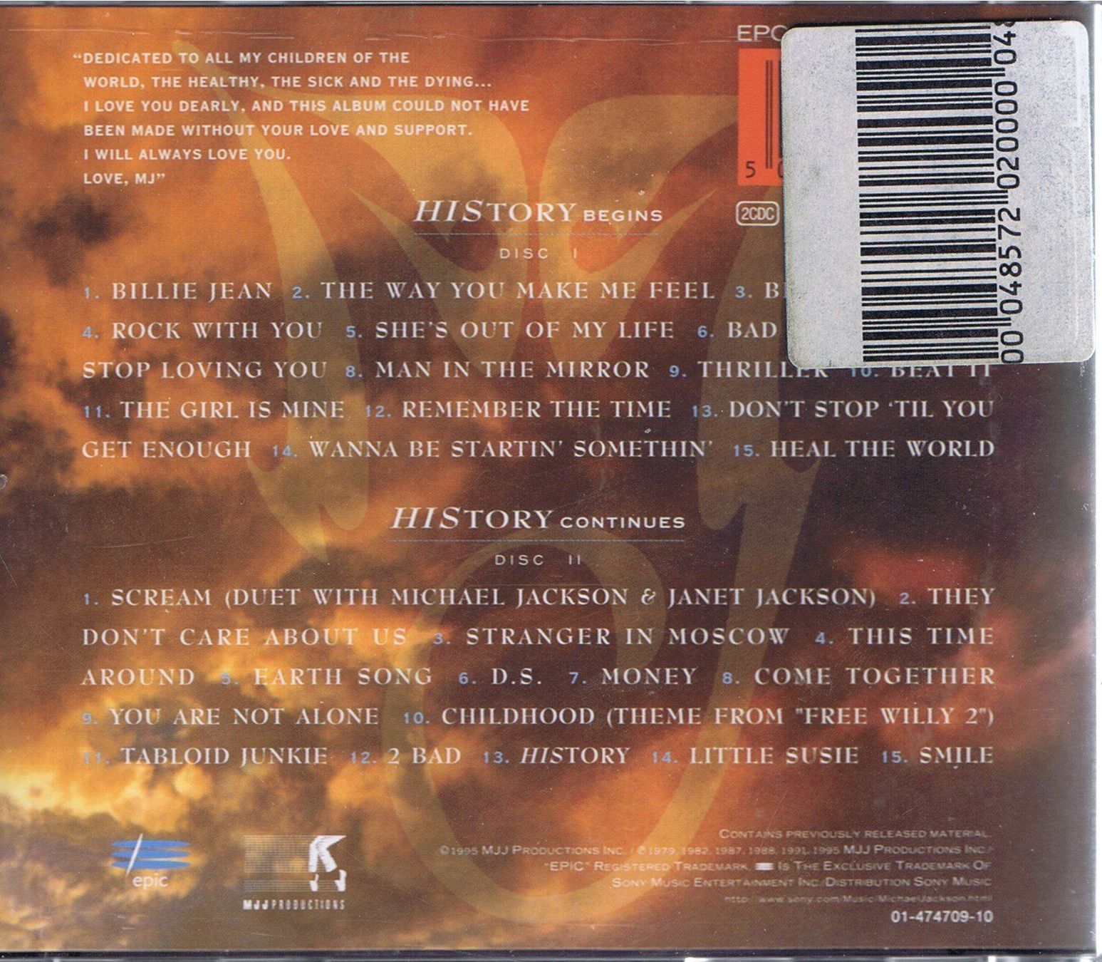 CDs: Michael Jackson / History – D'occasion à Unterengstringen par Lastchance 3