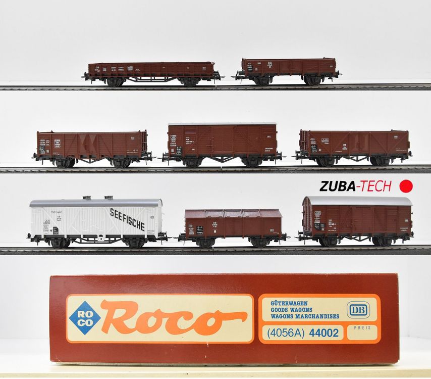 Roco 44002 Güterwagen-Set 8tlg DB H0 GS mit OVP (Gebraucht) in St ...