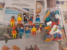 1 Pack Lego und seltene Playmobil Figuren