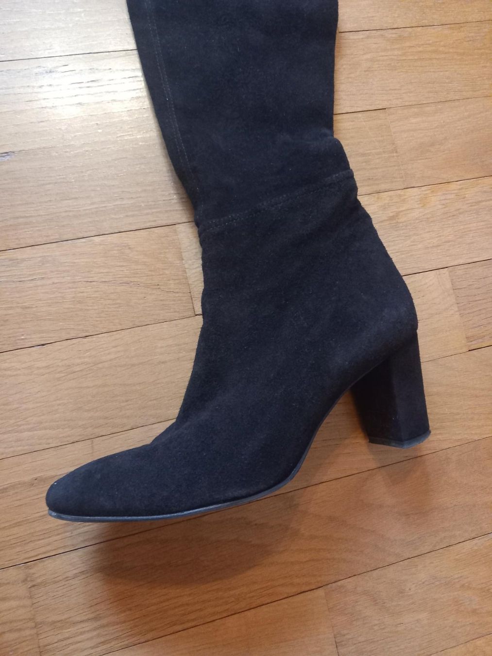 Damenschuhe: Cuissardes daim noir T.38 – Gebraucht aus Troinex von awh_m65m