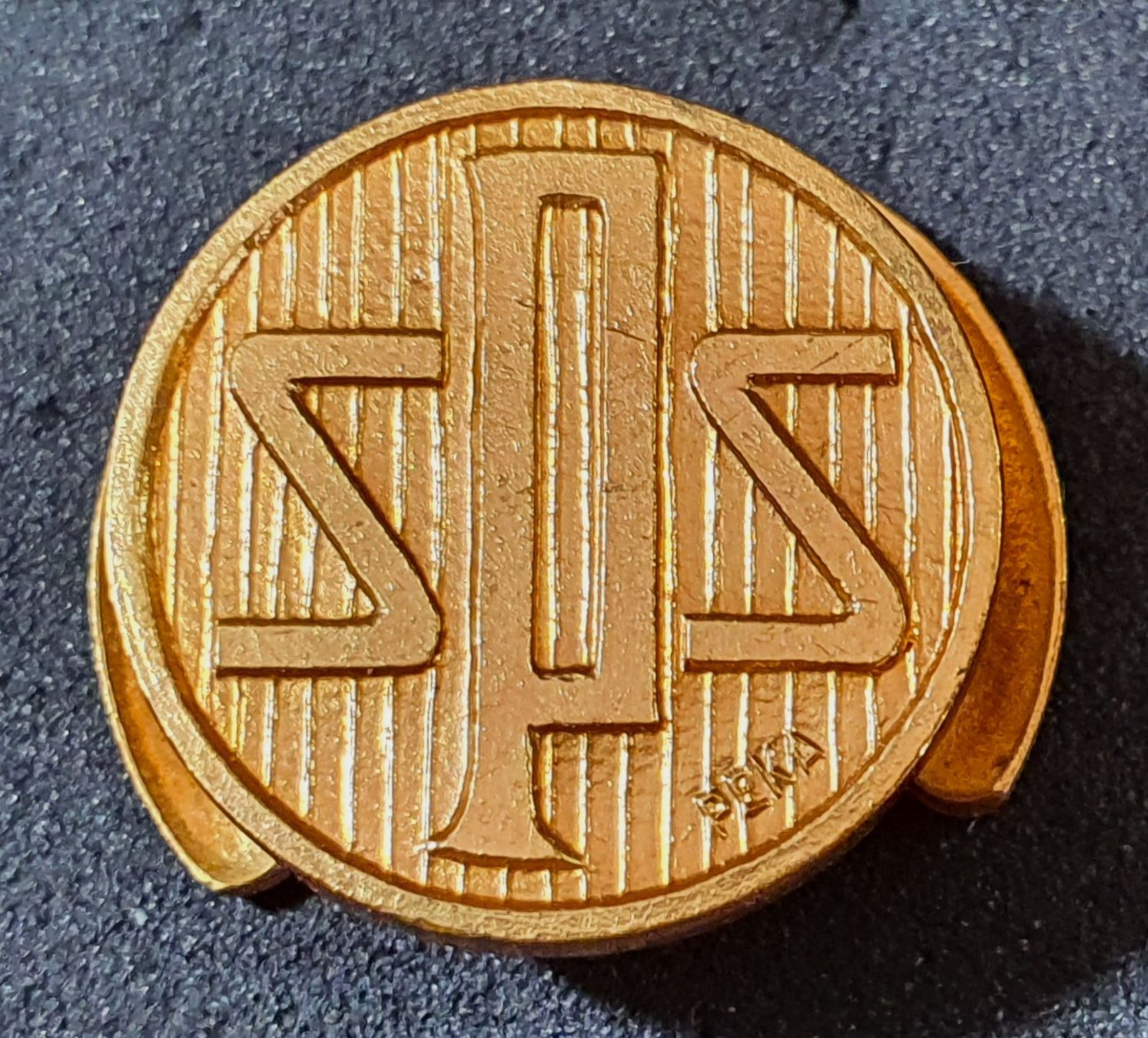 Placchette & Badge: V281 - Reversknopf SPS Abzeichen ??? – Usato da Reinach BL venduto da Boston-Verkauf 1