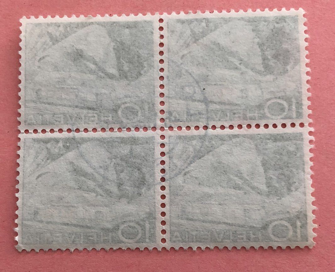 Tutti i francobolli: 4 er Block Nr.299 mit Vollstempel – Usato da Aarau venduto da Billa007 1