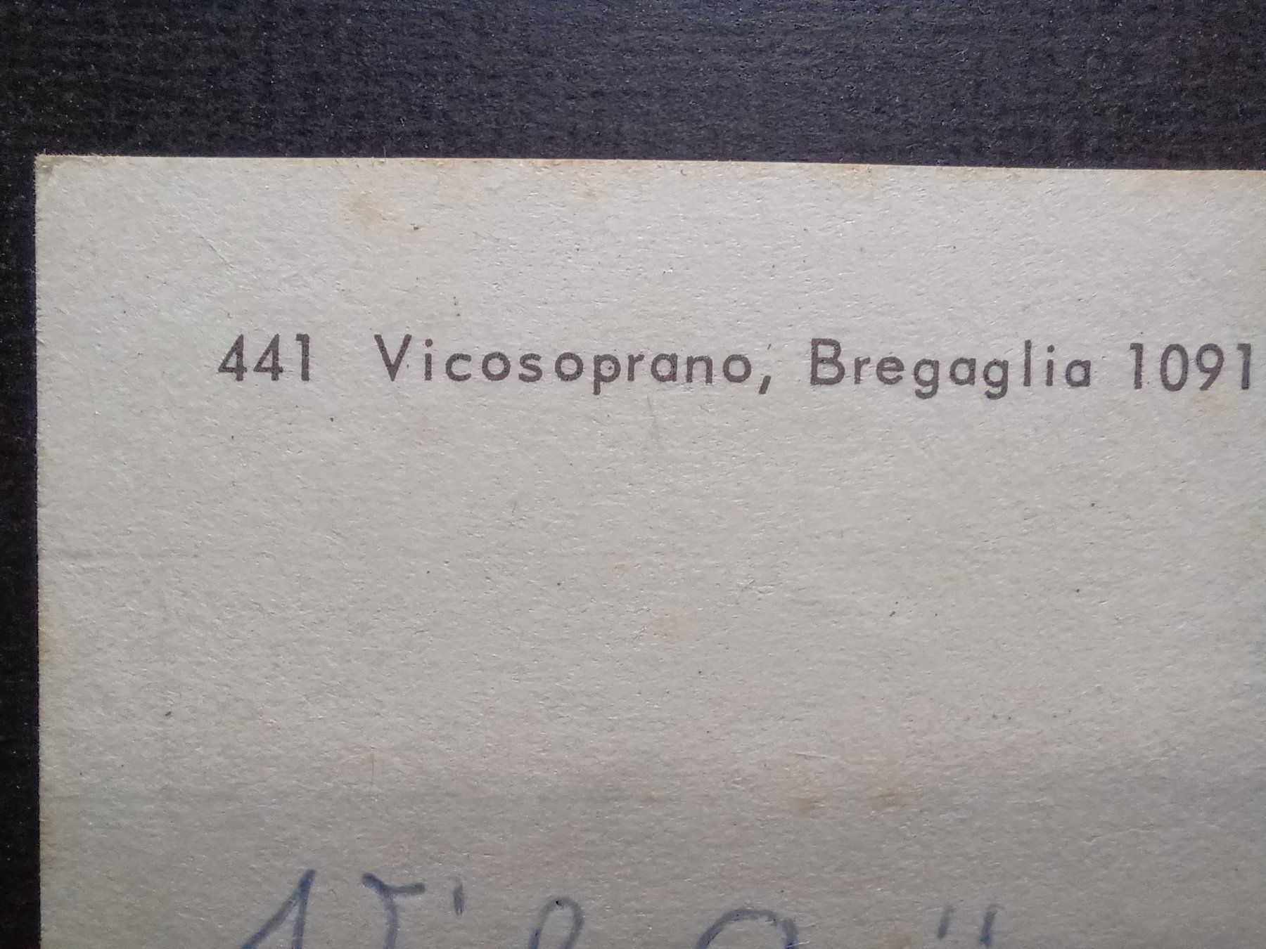 Cartoline postali: Vicosoprano Bergaglia, GR, 1977 – Usato da Aarau Rohr venduto da mgvw 2