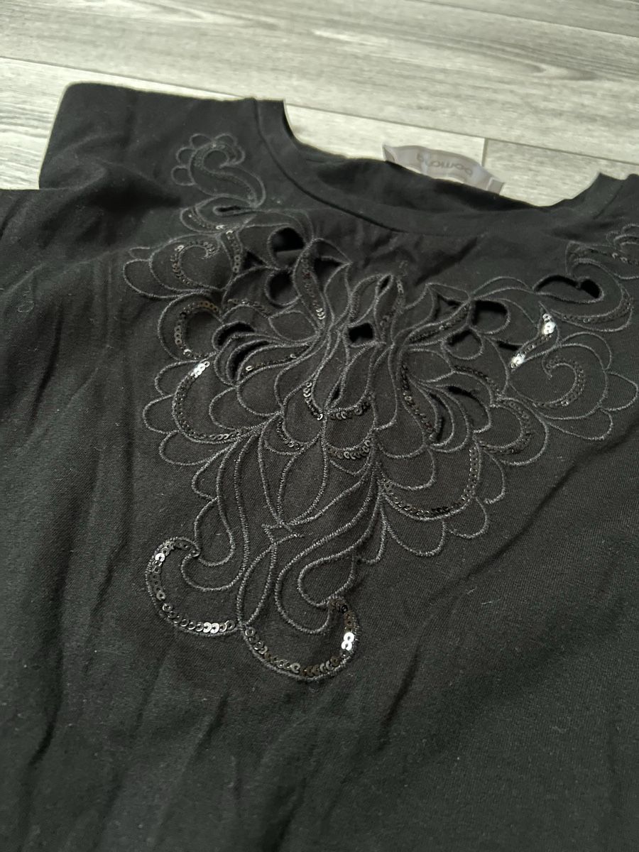 Promod T-shirt: T-shirt noire Promod – Usato da Genève venduto da and_k79x 1