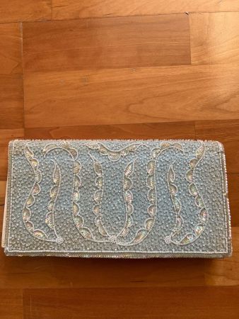 Kleine feine alte Clutch Perlenstickerei Vinted