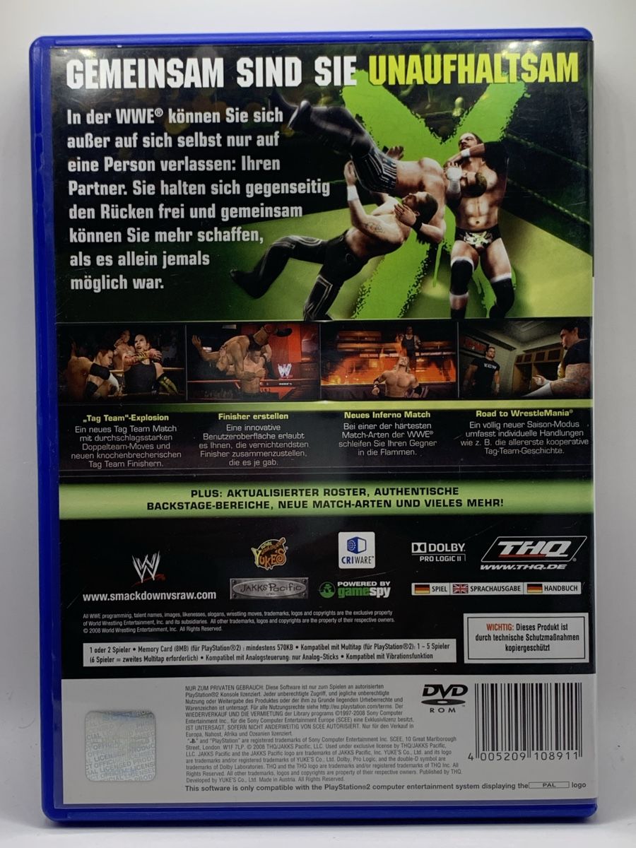 Sony Spiele: WWE SmackDown vs Raw 2009 - PS2 – Gebraucht aus Ostermundigen von RG-Collector 1