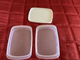 Tupperware Behälter 700 ml weiss 2 Stck guter Zustand