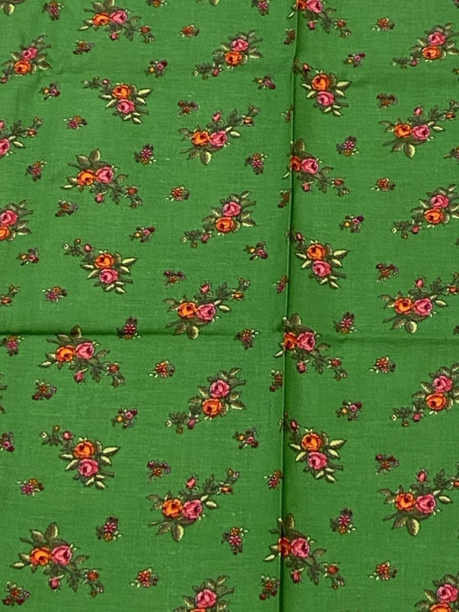 Tessuti: Stoff Blumenmuster, grün ca 172-78  – Nuovo (secondo la descrizione) da Flawil venduto da sonnengeist 5