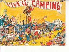 Humorkarte Camping, um 1970