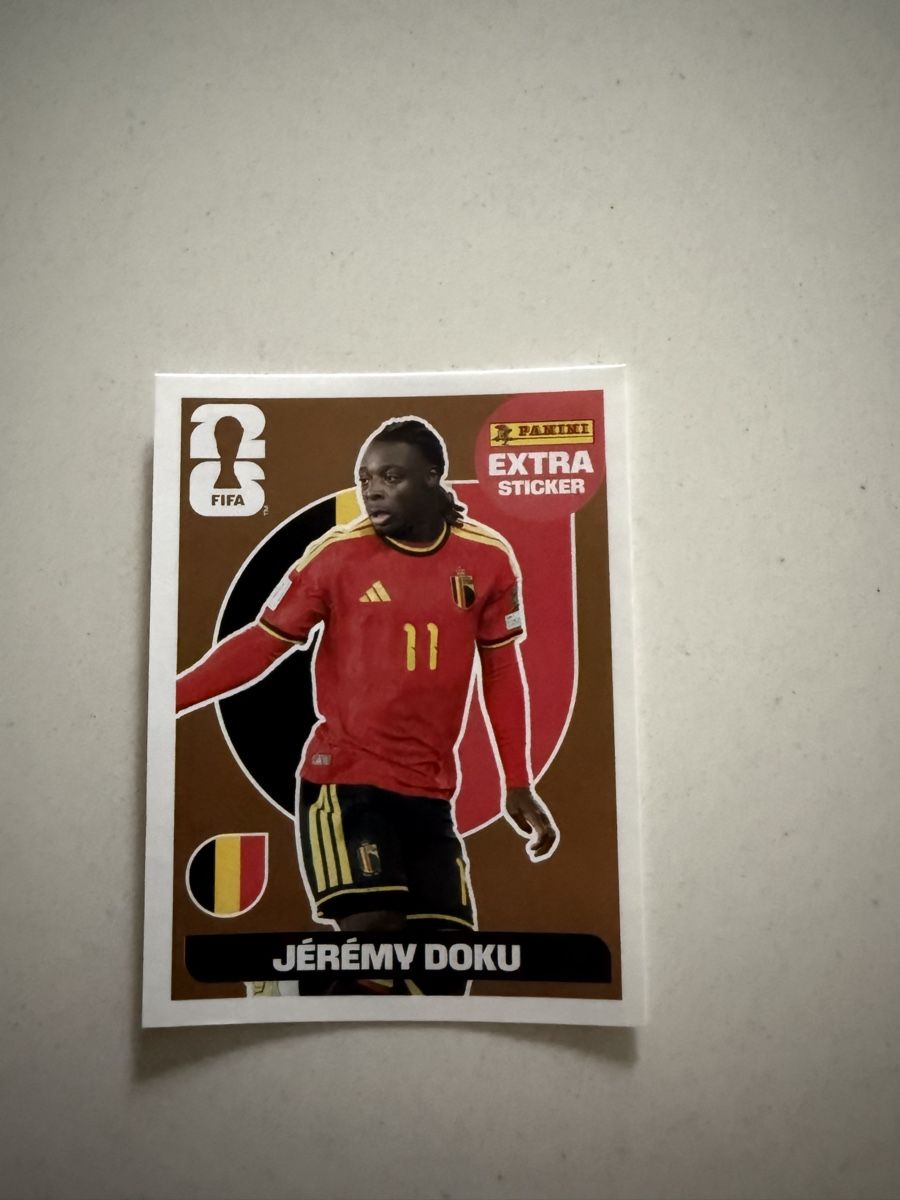 Panini Carte collezionabili: World Cup 2026 Panini - Extra Sticker Jeremie Doku – Nuovo (secondo la descrizione) da Chiggiogna venduto da TheLegend88