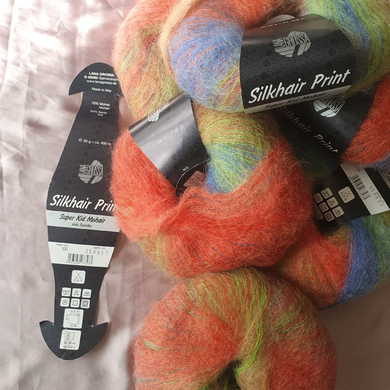 Wolle: Silkhair Print LANA GROSSA Fb. 335-558657 – Neu (gemäss Beschreibung) aus Jegenstorf von Wulle-Jegi