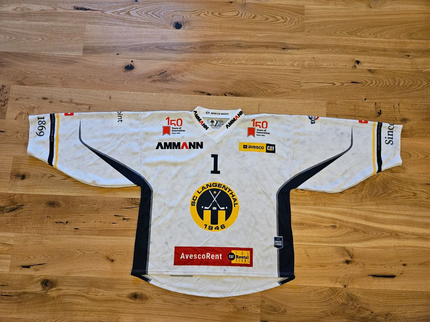 Canottiere & Pantaloni: SCL Trikot Trüssel Nr.1 Torhüter original – Usato da Koppigen venduto da aebik 1