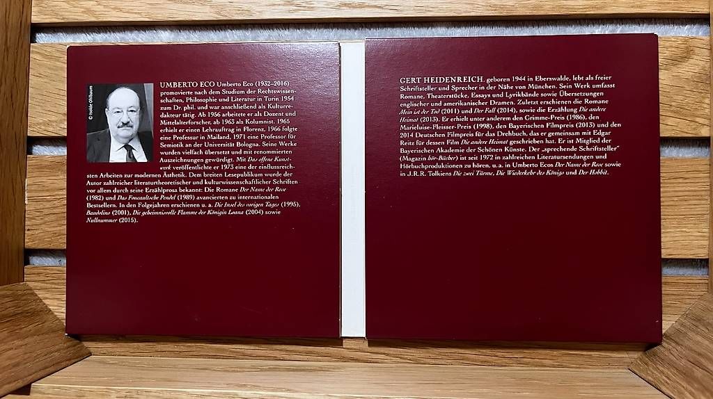 CD: Umberto Eco  Der Name der Rose | 3 MP3-CDs – Usato da Aarau venduto da fij_wn2r 1
