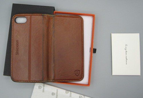 Cover & Protezioni schermo: Etui portefeuille SHIELDON téls: iPh8,iPh7,iPh SE. BrunRétro – Usato da Nyon venduto da WHTF 2