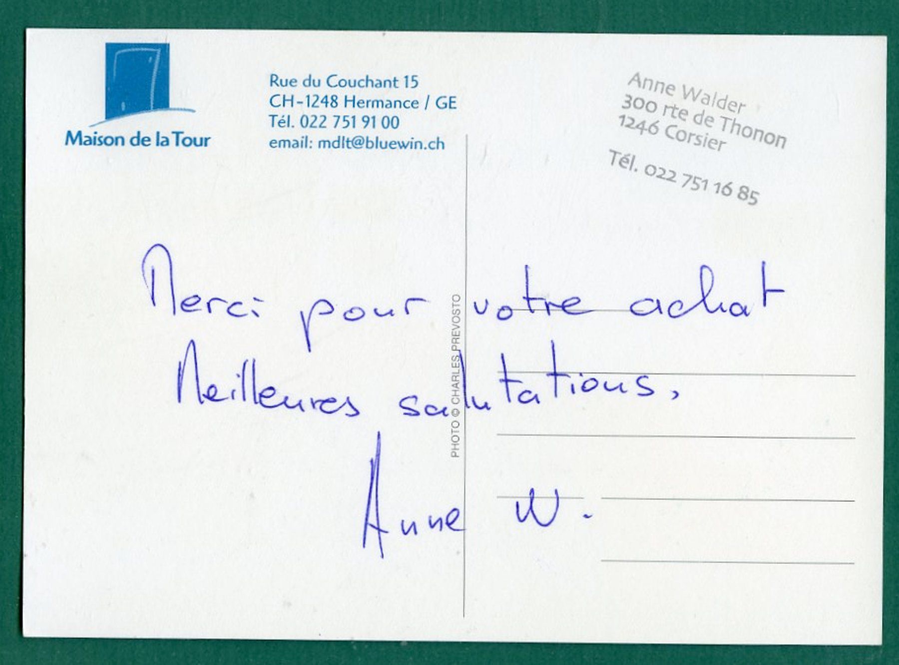 Cartoline postali: Hermance, Eglise, ungelaufen, Grossformat ca. 2000 – Usato da Sargans venduto da Hausi1951 1