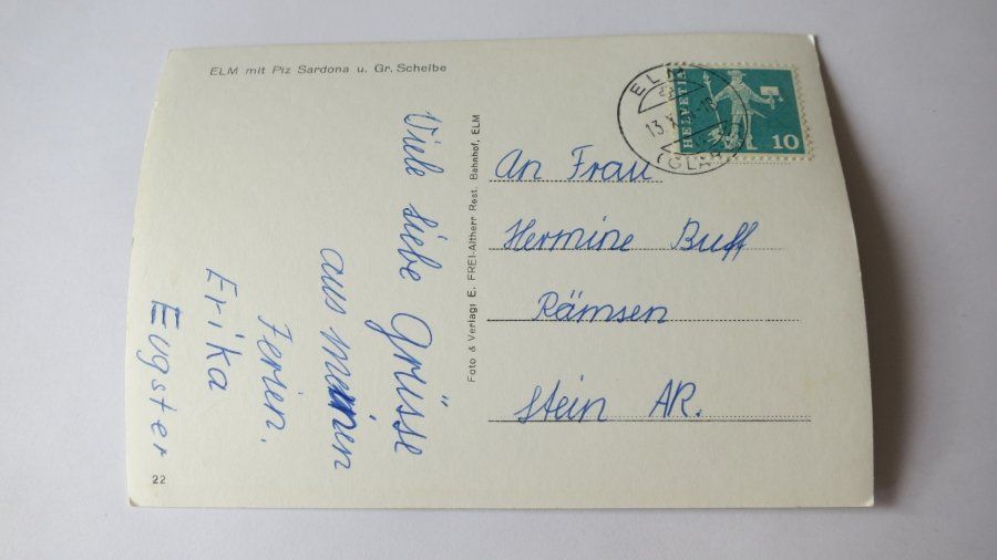 Cartoline postali: Elm / GL - 1964 – Usato da Jona venduto da centumprata 1