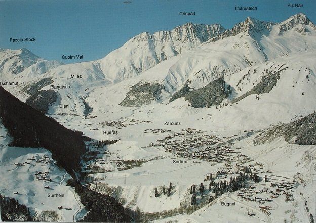 Ansichtskarten: TUJETSCH Winterpanorama – Gebraucht aus Jona von philajona
