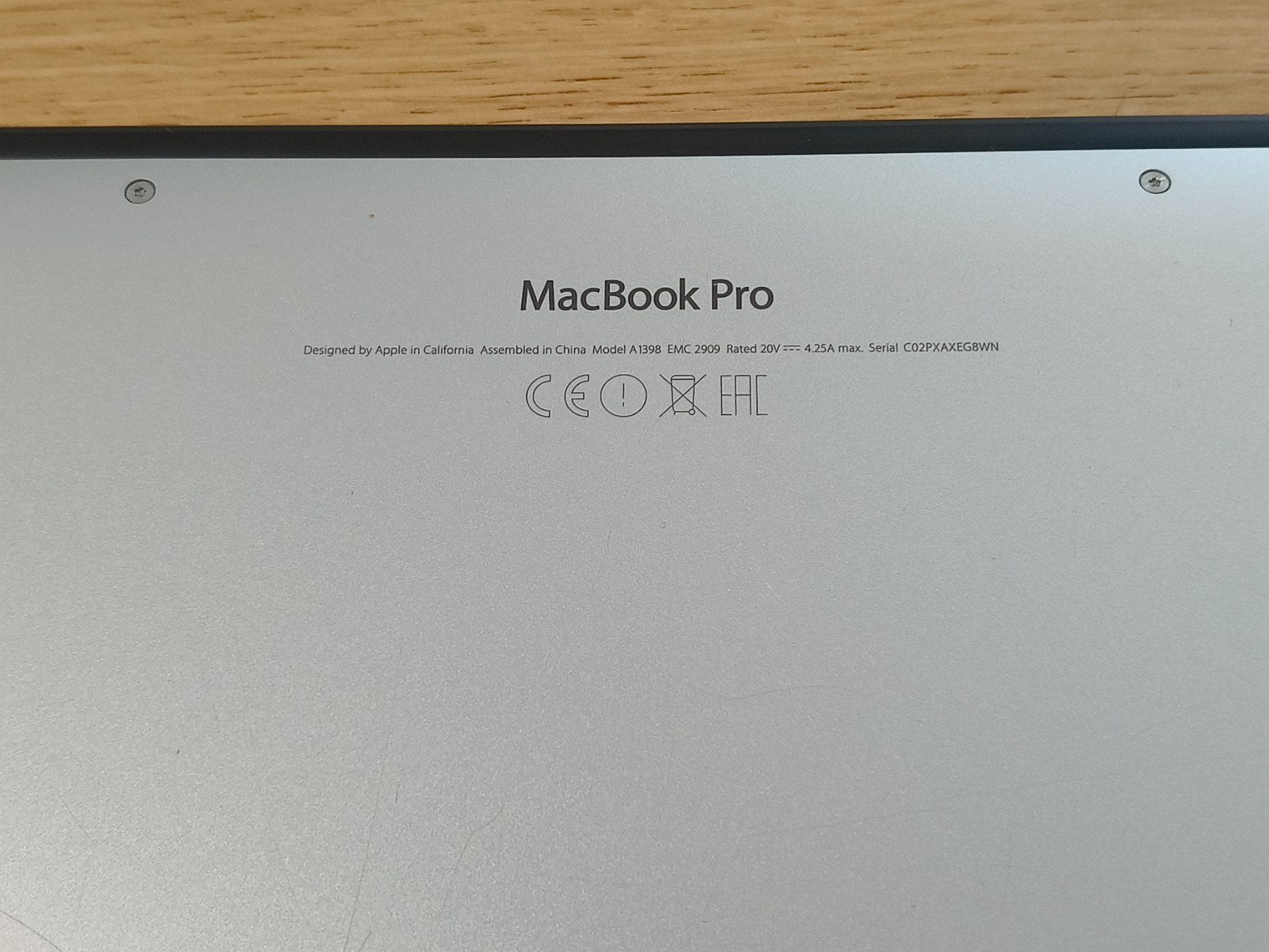 Apple Notebook: MacBook Pro 15" - A1398 - SSD - GeForce - i7 - OS Ventura – Usato da Zürich venduto da DonBodo 3