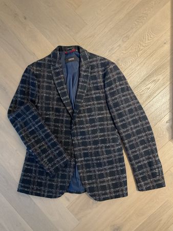 Cinque Wool Blend Blazer - Navy Check - Grösse 48