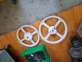 PIAGGIO CIAO SC P PX WEISSES HINTERRAD + VORDERRAD ALU 16"