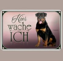 🔥 ROTTWEILER Hunde Blechschild 💜 12x18cm OVP 🔥