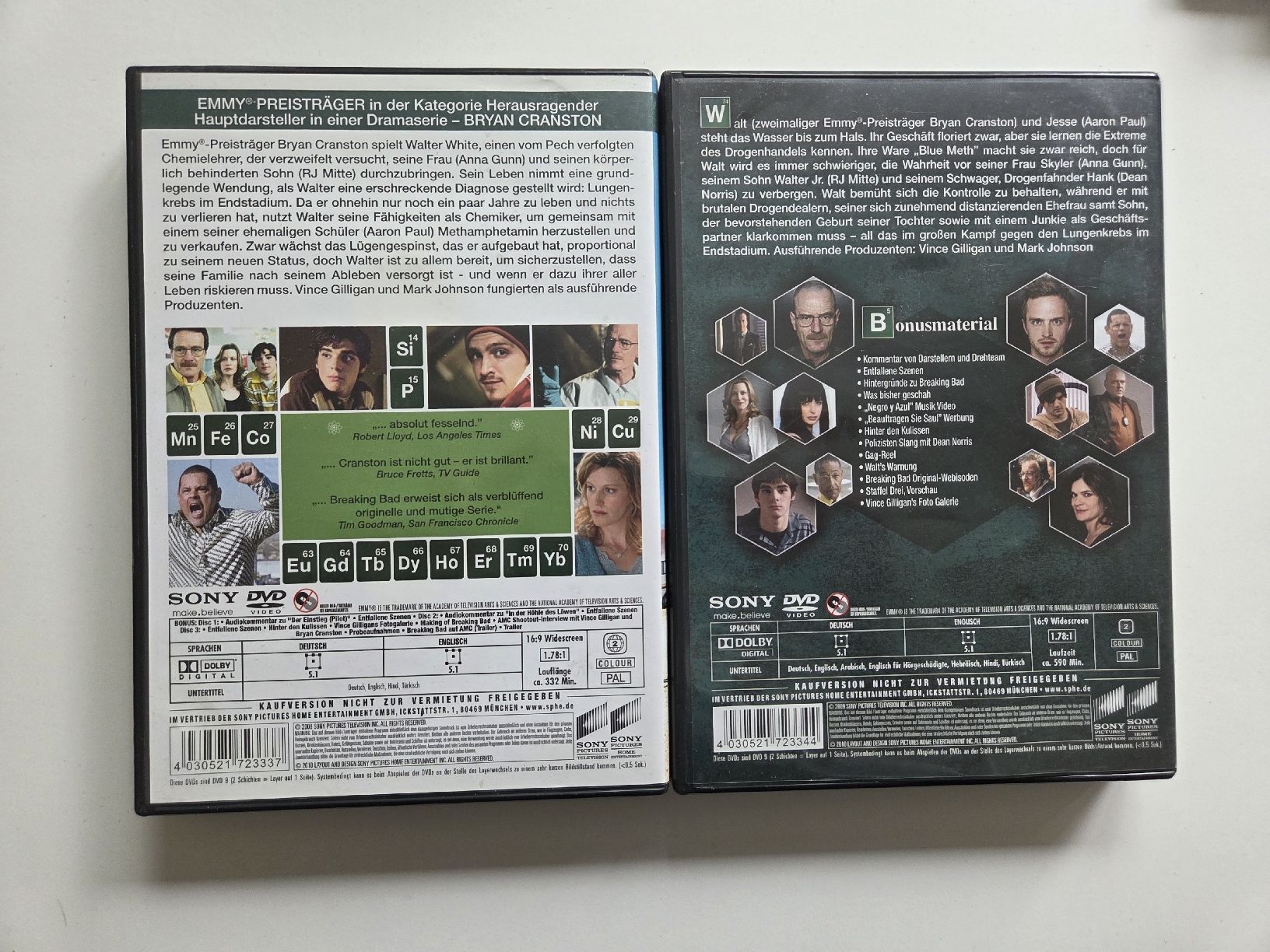 Alle DVDs: Breaking Bad: Staffel 1 & 2 (DVD) – Gebraucht aus Luzern von 18DolceVita92 1