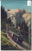 Schynige Platte-Bahn - Blick gegen Sulegg - Litho