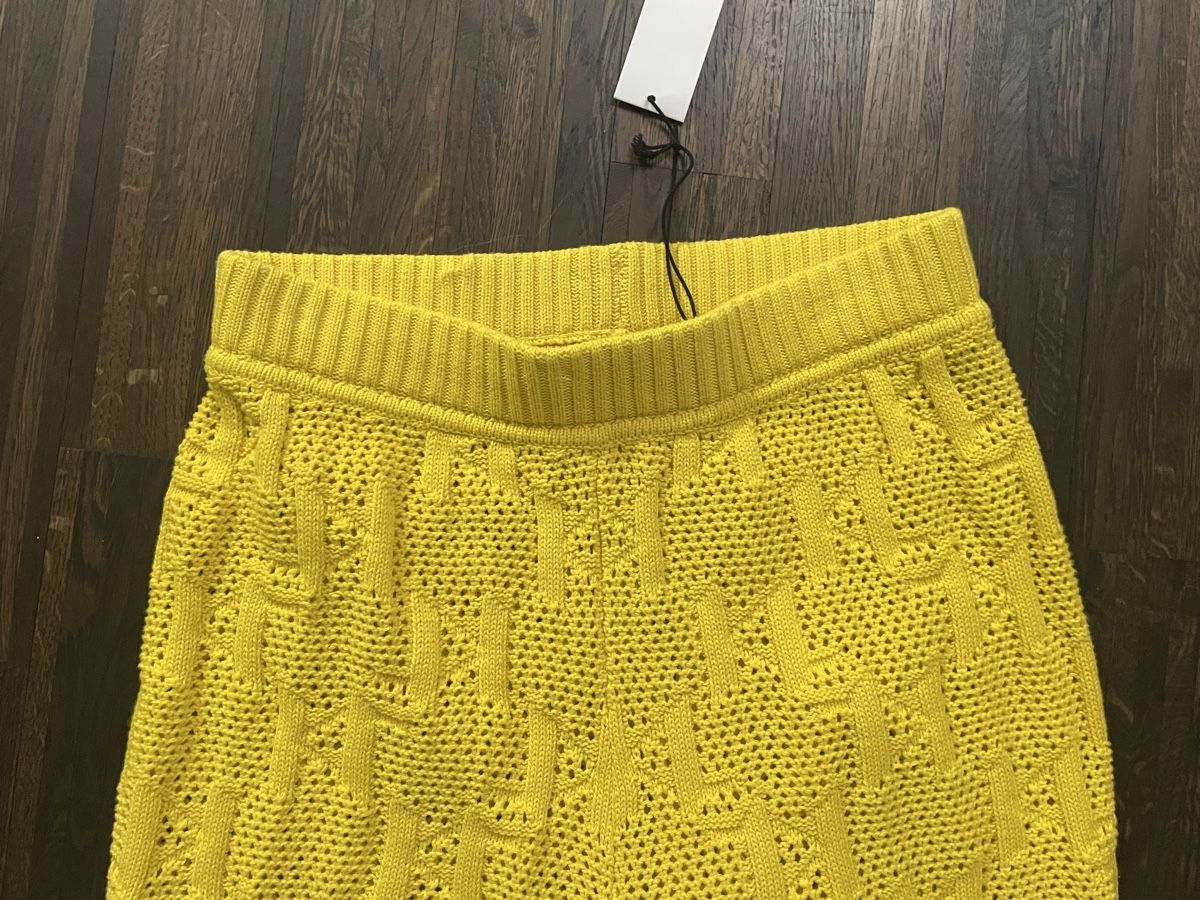 Karl Lagerfeld Pantaloni: Karl Lagerfeld Strickshorts, GelbGr. L – Nuovo e nell'imballaggio originale da Zürich venduto da Claudia0174 1