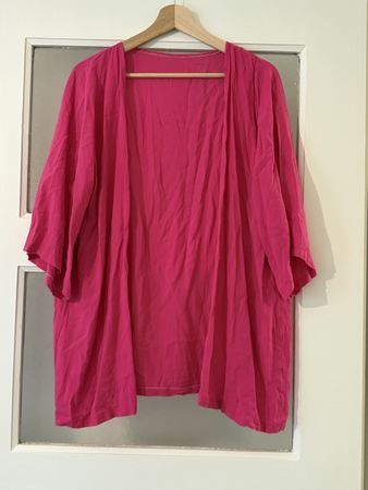 Sommer Cardigan, Gr.S/M Pink, leicht und luftig