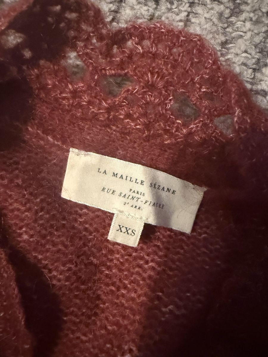 Sezane Gilet & Giacche senza maniche: Cardigan bordeaux Sézane XXS  – Nuovo (secondo la descrizione) da Lausanne venduto da cha_789k 8
