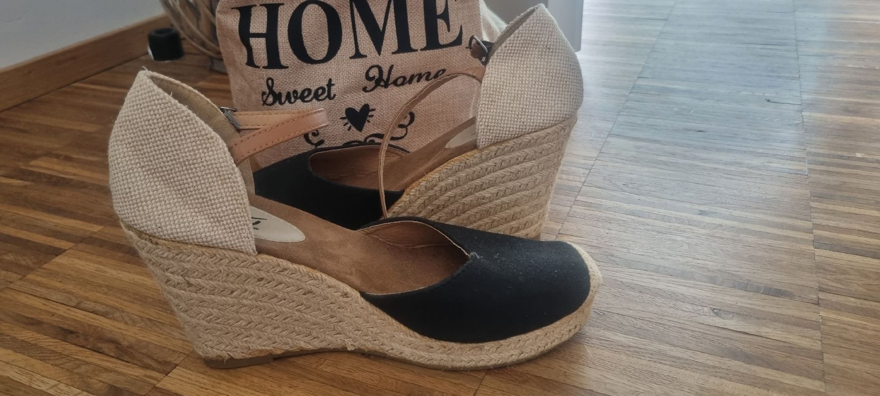 Damenschuhe: Stylische Espadrilles in Schwarz Gr. 39 – Gebraucht aus Meilen von Angelinaa98