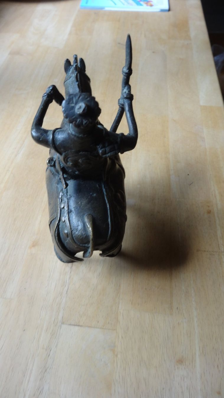Statuette: Figurine cavalier bronze antique h. 21cm – Usato da Rebeuvelier venduto da falcon58 2