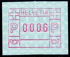 ATM 7AIIIx d Wertfehldruck 6 Rp. Wertstufe 0006 **