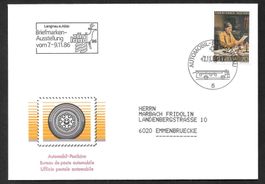 Sonderbrief A 1458 Briefmarkenausstellung Langnau a. A. 1986