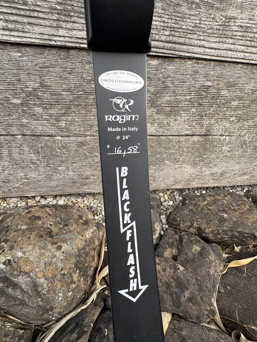 Tiro con l'arco: Recurvebogen Ragim Black Flash RH – Usato da Rebstein venduto da Bifri 1