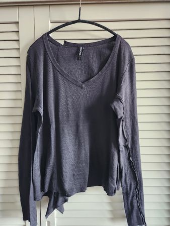 Rundholz mainline pull gris en coton
