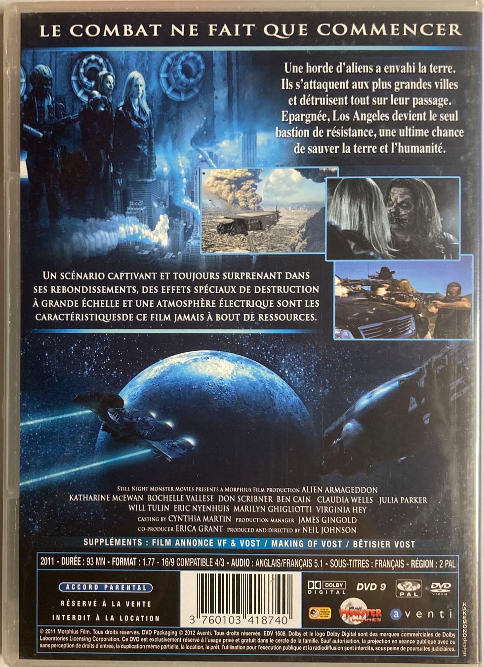 Tutti i DVDs: ALIEN ARMAGEDDON (L'INVASION COMMENCE) – Usato da Poliez-Pittet venduto da Newtown-Records 3