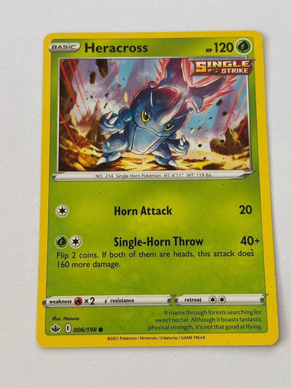 Pokémon Carte collezionabili: Heracross 006/198 – Usato da Herisau venduto da Seyashop_2