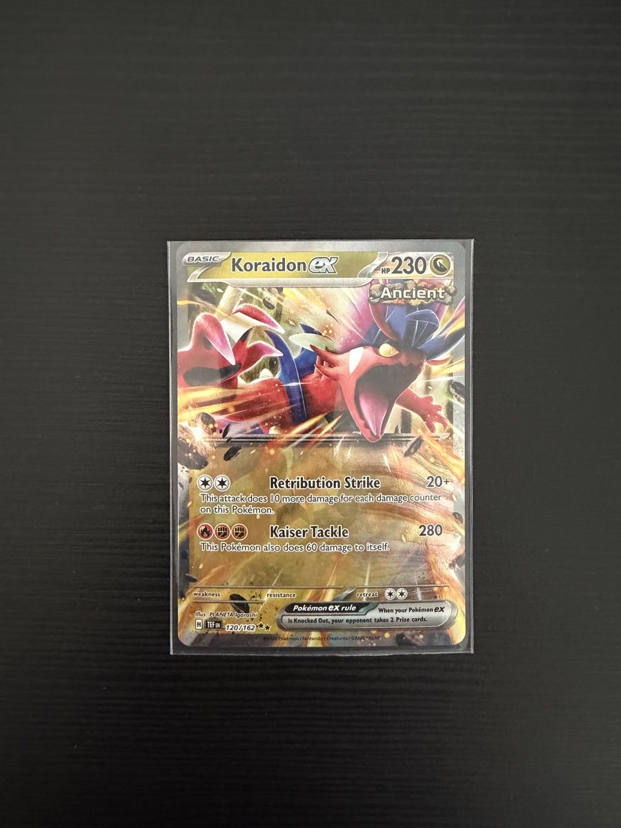 Pokémon Sammelbilder & Trading cards: Pokemon S&V Temporal Forces / Koraidon EX #120 – Neu (gemäss Beschreibung) aus Lenzburg von 7LegionStuff