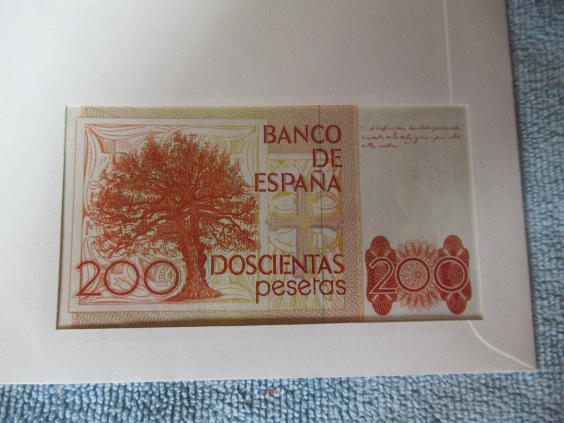 Banconote: Banknotenbrief Espana – Nuovo (secondo la descrizione) da Goldiwil (Thun) venduto da klopfi59 2