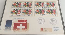 Briefmarken Präsentationsseite 1988